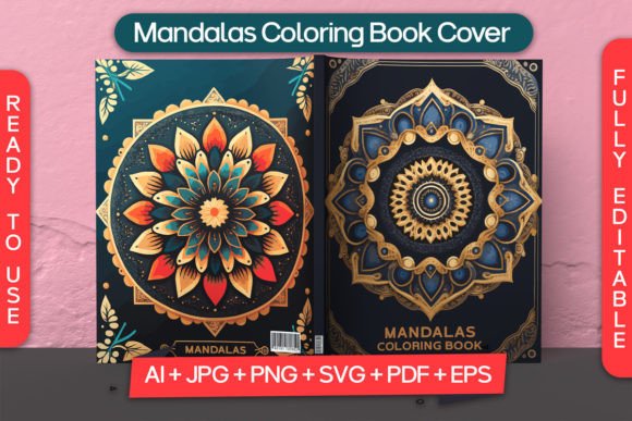 Download Mandalas Coloring Book Cover for Kdp - Mandala Collection