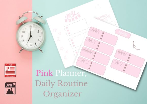 Download Pink Planner, Daily Routine Organizer - Daily routine Collection