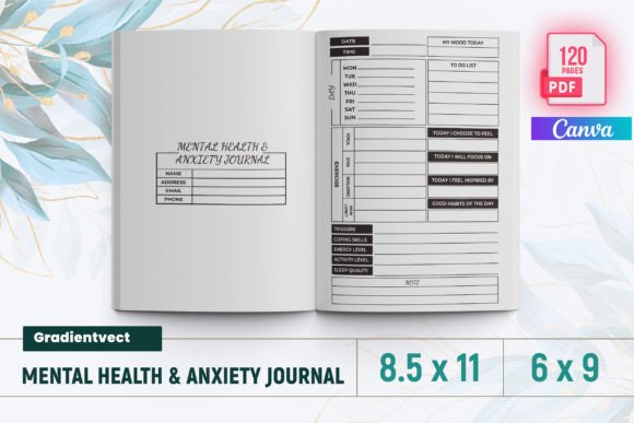 Download (KDP) Mental Health &amp; Anxiety Journal - Health Collection