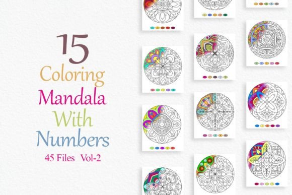 Download Coloring Mandalas by Numbers Vol-2 - Mandala Collection