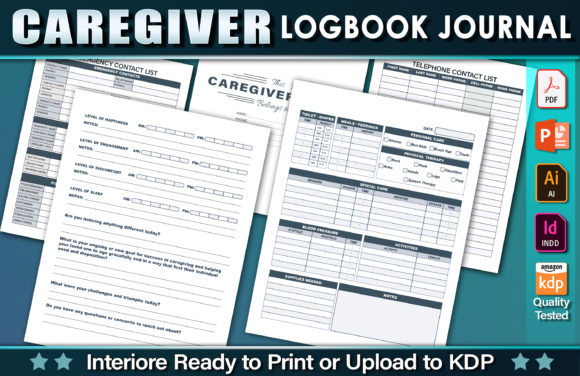 Download Editable Caregiver Logbook Journal - Premium Bundle