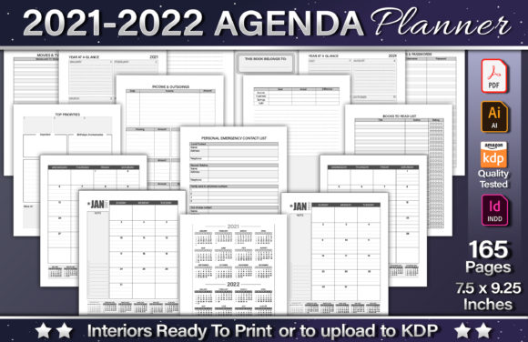 Download 2021-2022 Agenda Planner Template - Premium Bundle