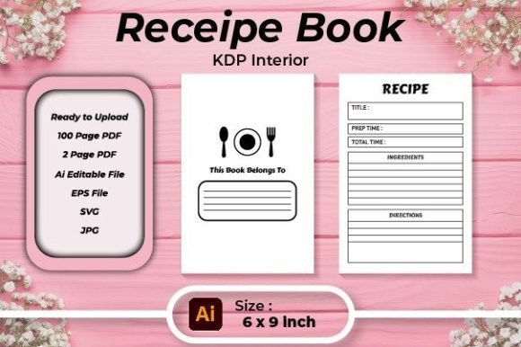 Download Blank Recipe Book for KDP Interior - Blank Collection